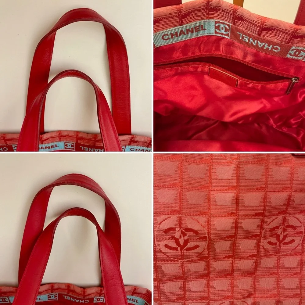 Authentic Chanel New Travel Line Tote PM Vintage from Japan